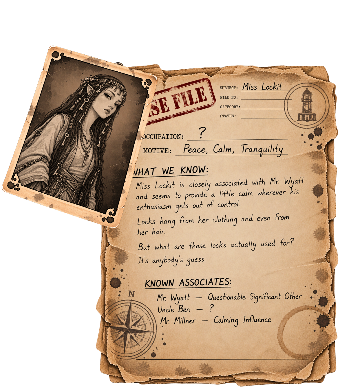 Miss Lockit case file